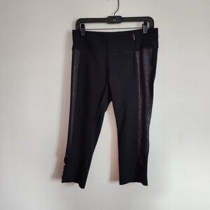 Ladies SZ L Calia by Carrie Underwood Black Cropped Legging